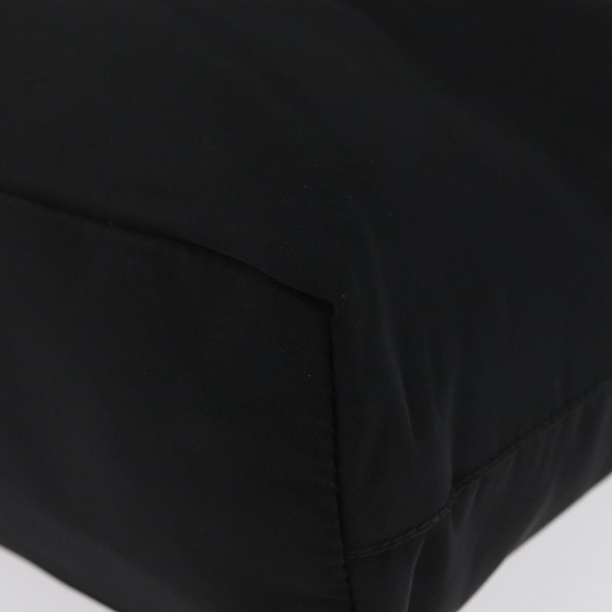 Prada Vintage Tote Nylon Black Nylon Tote Bag Bag (Pre-Owned)