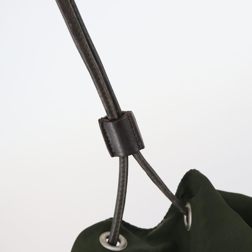Prada Double Front Pocket Backpack Tessuto Khaki Nylon Backpack Bag (Pre-Owned)
