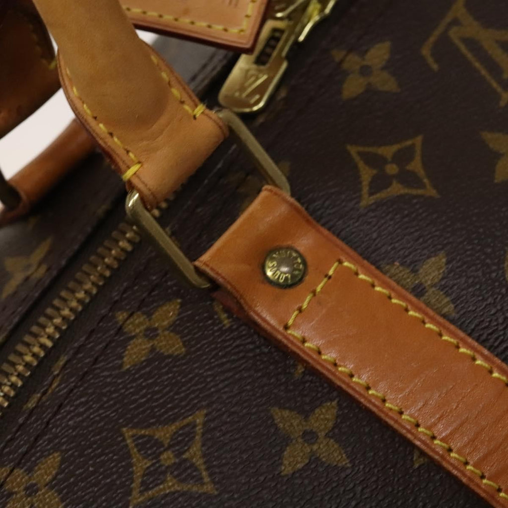 Louis Vuitton Keepall Bag Monogram Canvas Brown Canvas Travel Bag Bag (Pre-Owned)