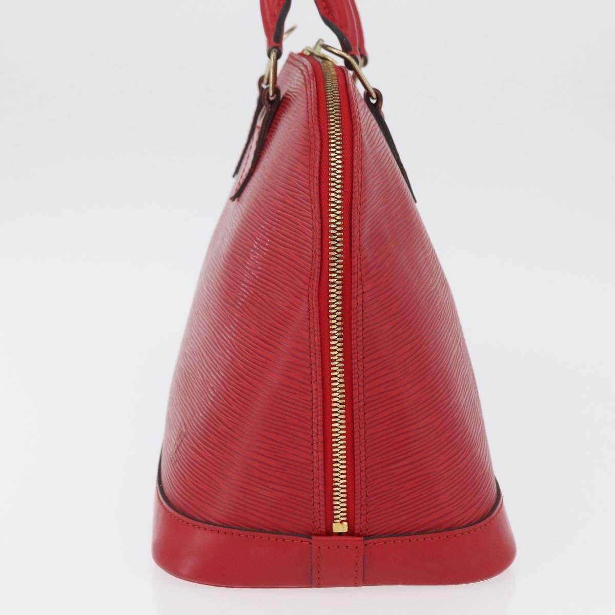 Louis Vuitton Alma Handbag Epi Leather Red Leather Handbag (Pre-Owned)