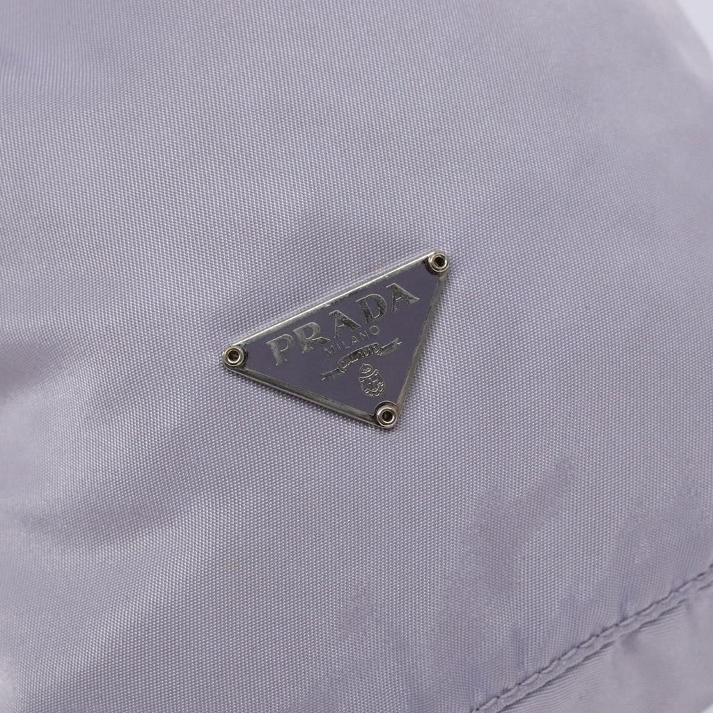 Prada Vela Drawstring Bucket Pouch Tessuto Purple Nylon Bag (Pre-Owned)