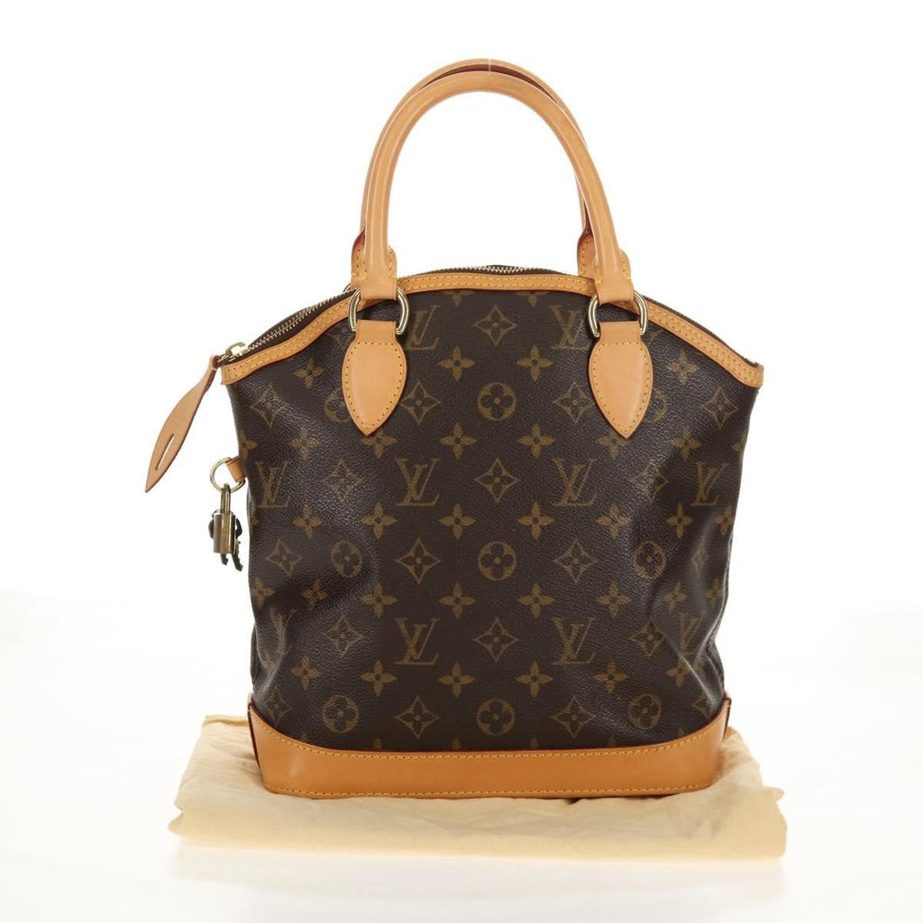 Louis Vuitton Lockit Handbag Monogram Canvas Brown Canvas Handbag (Pre-Owned)