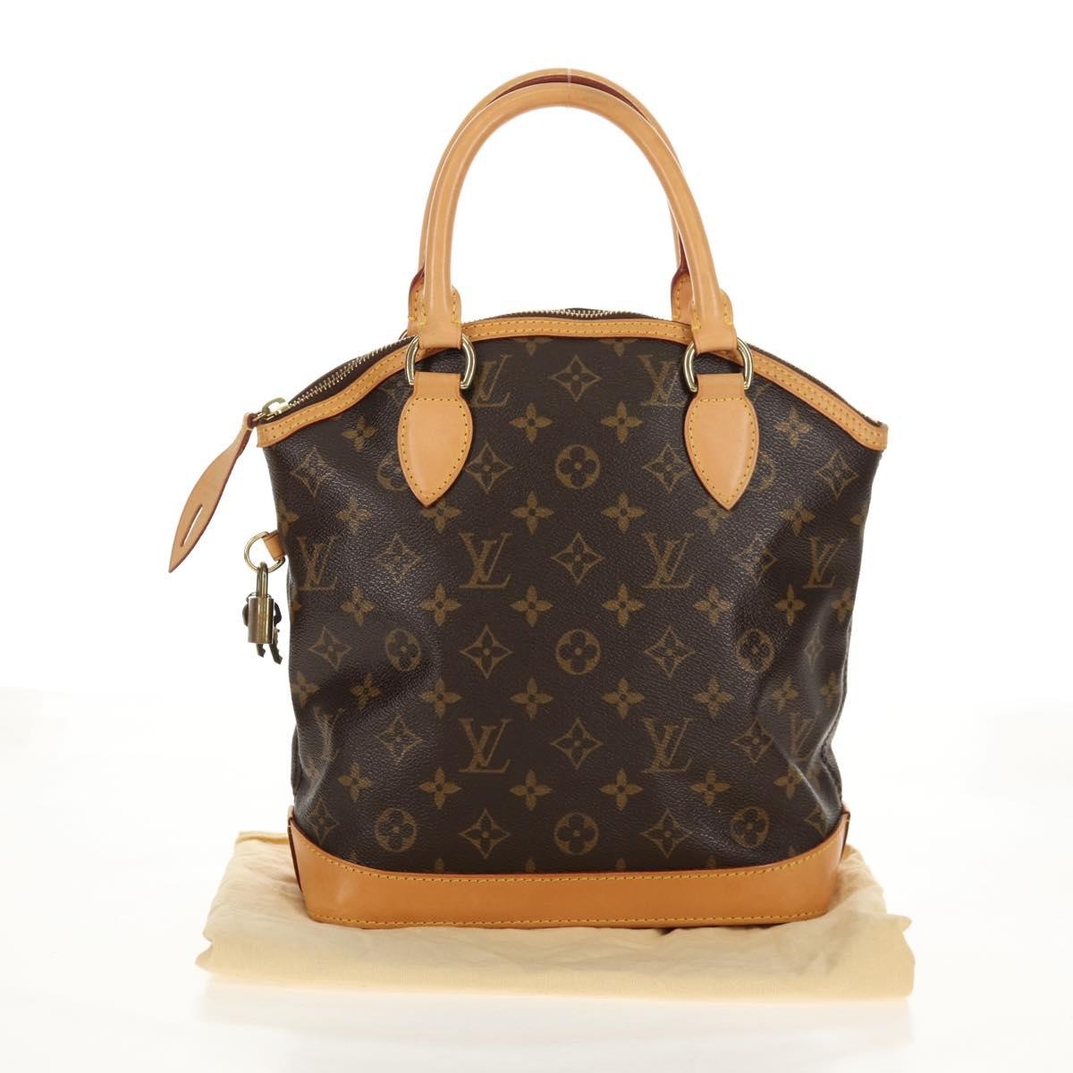 Louis Vuitton Lockit Handbag Monogram Canvas Brown Canvas Handbag (Pre-Owned)