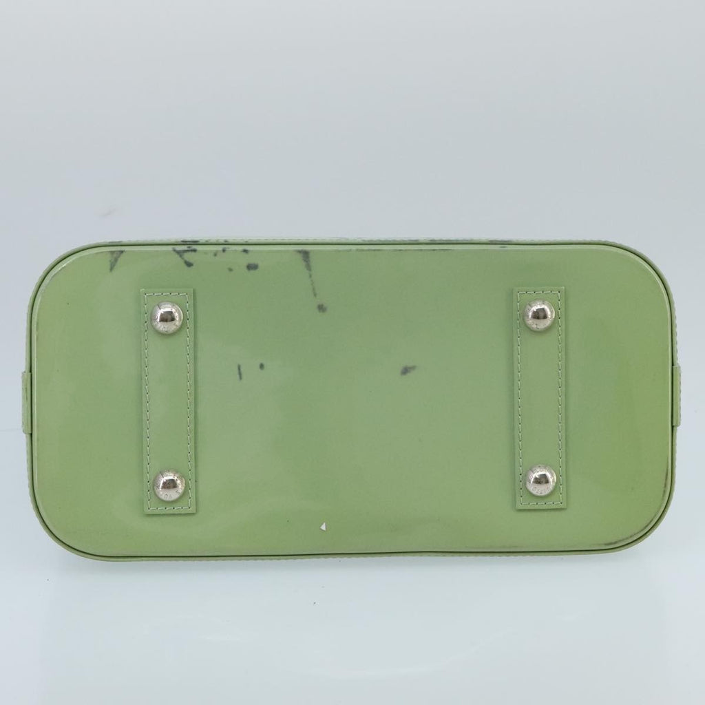 Louis Vuitton Alma Handbag Electric Epi Leather Green Patent_Leather Handbag (Pre-Owned)