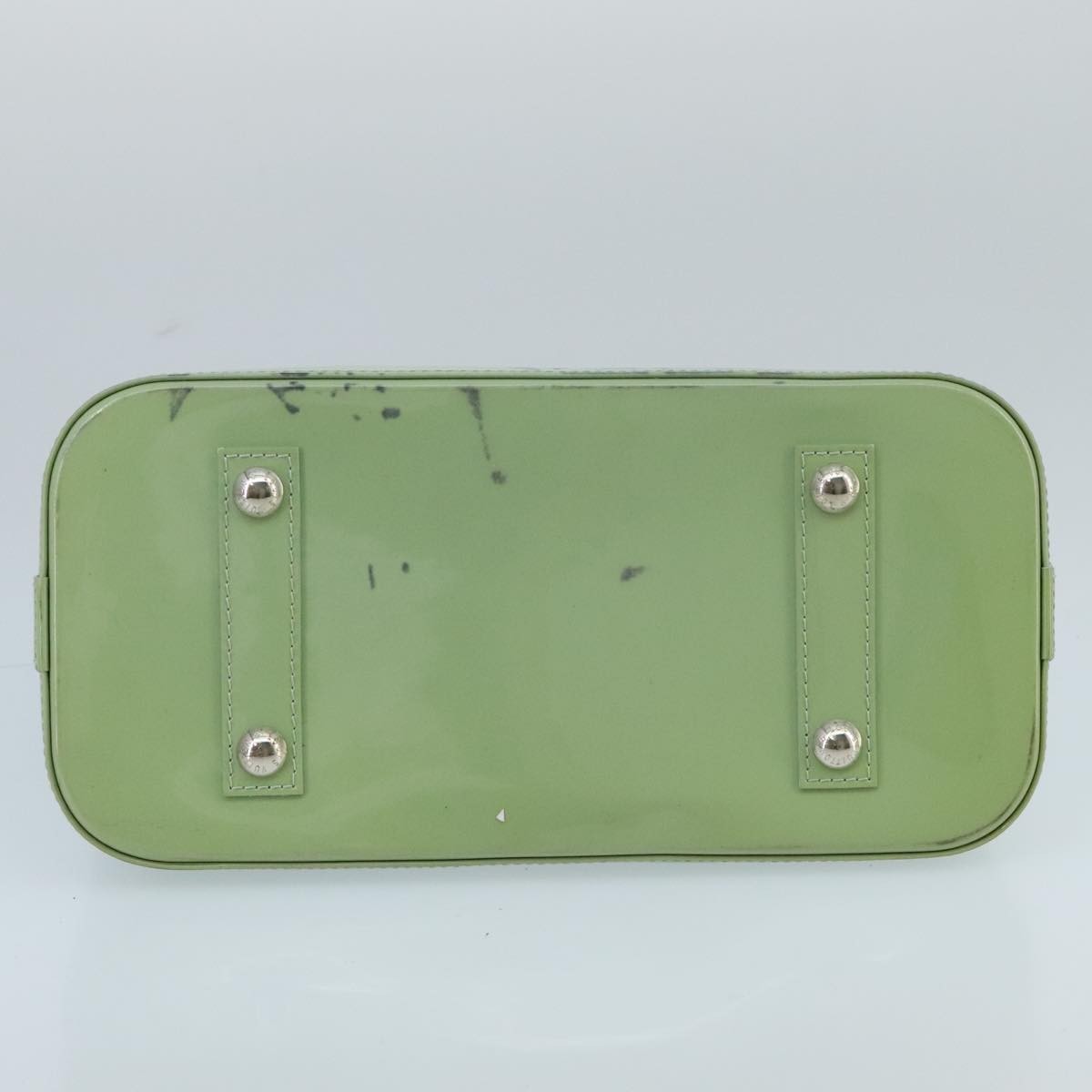 Louis Vuitton Alma Handbag Electric Epi Leather Green Patent_Leather Handbag (Pre-Owned)
