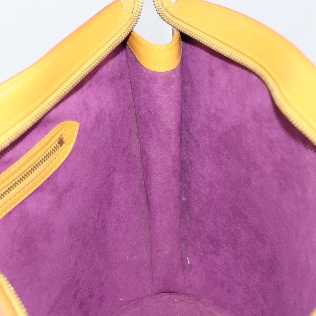 Louis Vuitton Saint Jacques Handbag Epi Leather Yellow Leather Handbag (Pre-Owned)