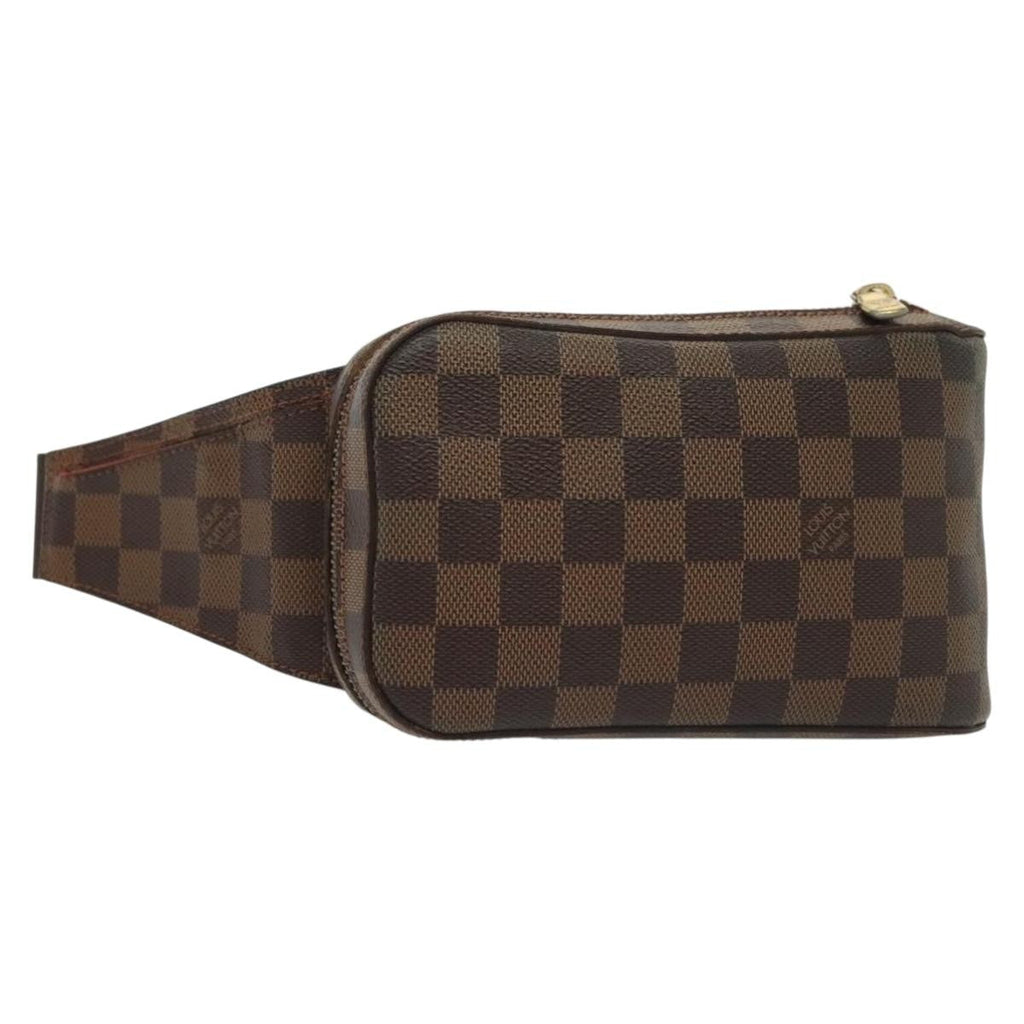 Louis Vuitton Geronimos Waist Bag Damier Brown Canvas Shoulder Bag Bag (Pre-Owned)