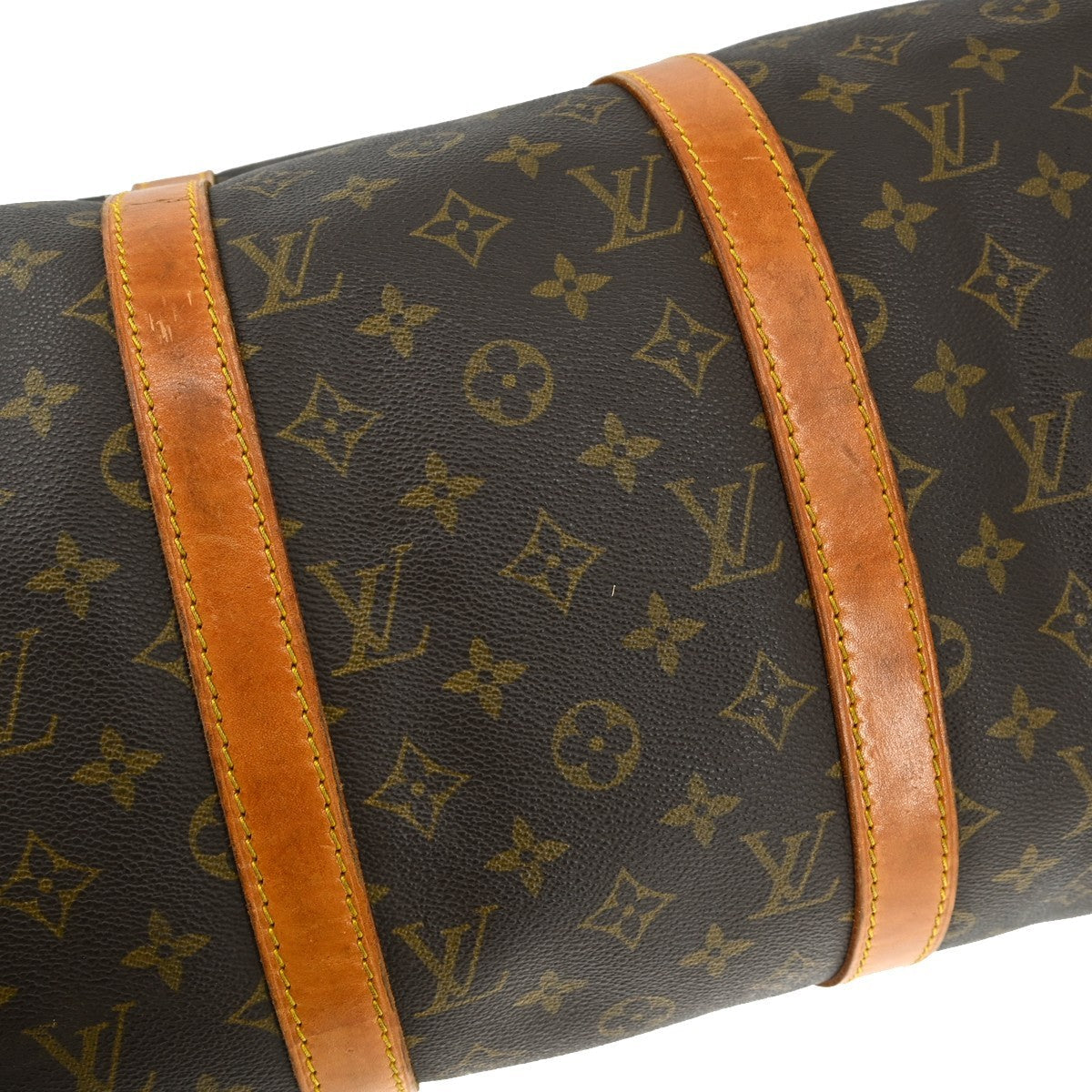 Louis Vuitton Keepall Bag Monogram Canvas Brown Canvas Travel Bag Bag (Pre-Owned)