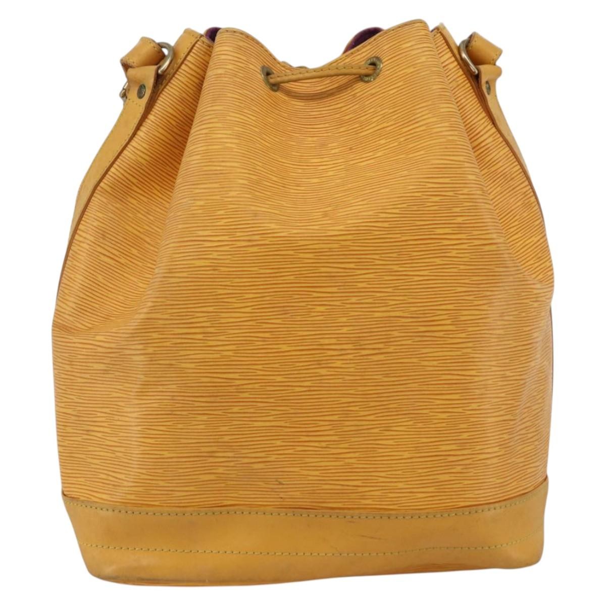 Louis Vuitton Noe Handbag Epi Leather Yellow Leather Shoulder Bag Bag (Pre-Owned)