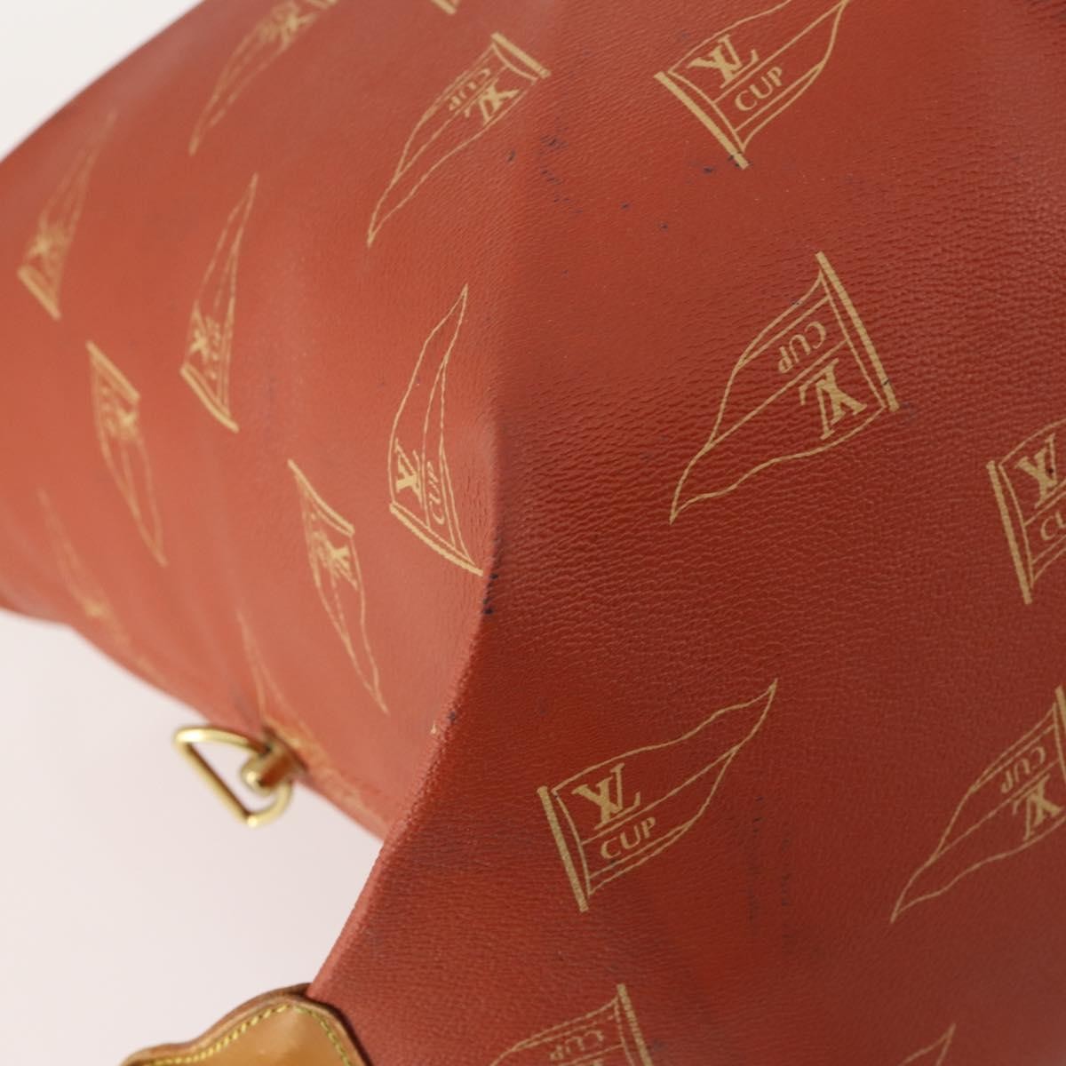 Louis Vuitton Cup Garment Cover Coated Canvas Red Pvc Travel Bag Bag (Pre-Owned)