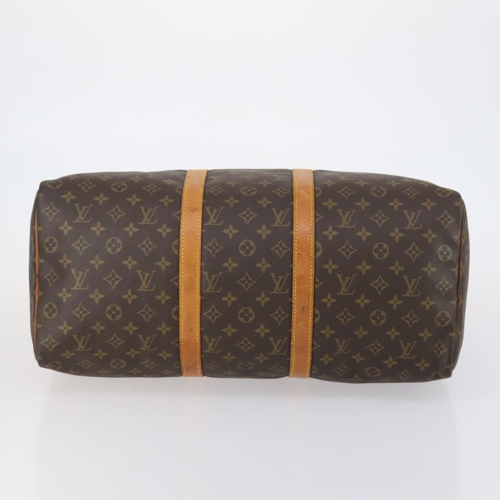 Louis Vuitton Keepall Bag Monogram Canvas Brown Canvas Travel Bag Bag (Pre-Owned)