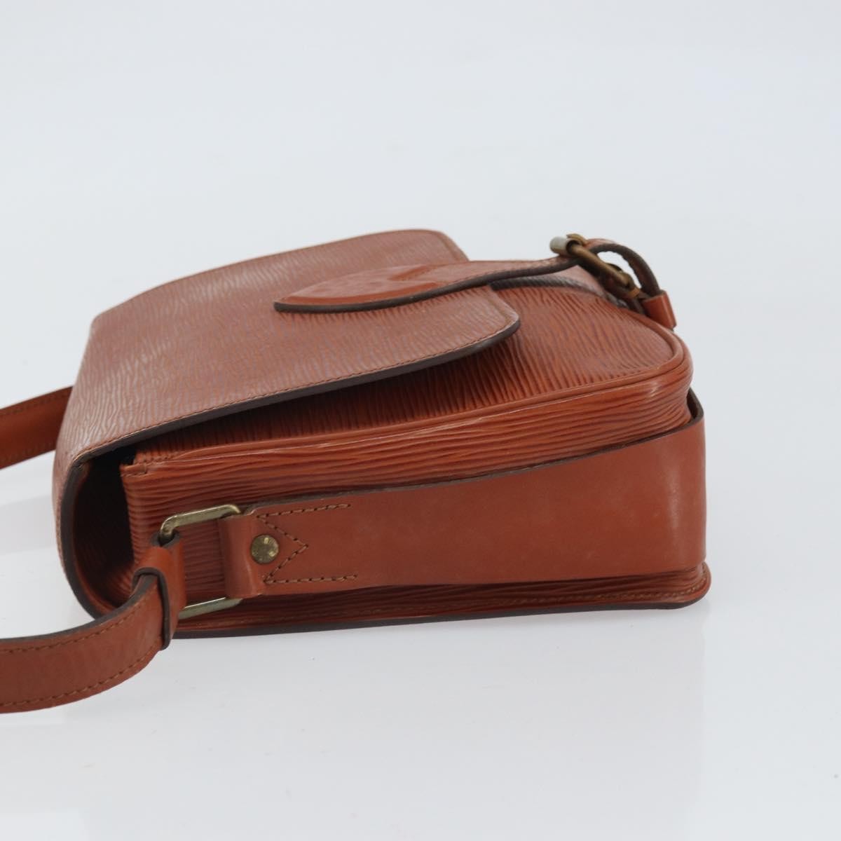 Louis Vuitton Cartouchiere Handbag Epi Leather Brown Leather Shoulder Bag Bag (Pre-Owned)