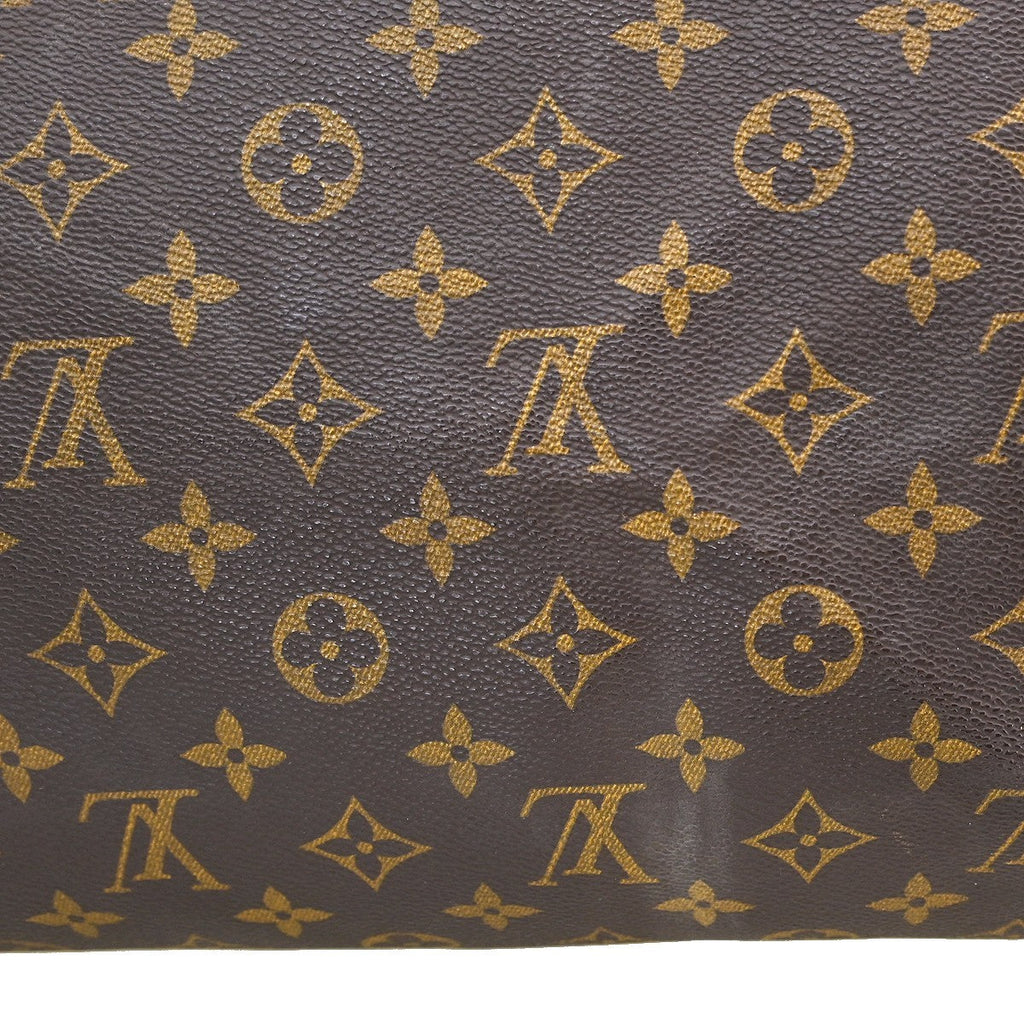 Louis Vuitton Speedy Handbag Monogram Canvas Brown Canvas,Leather Handbag (Pre-Owned)