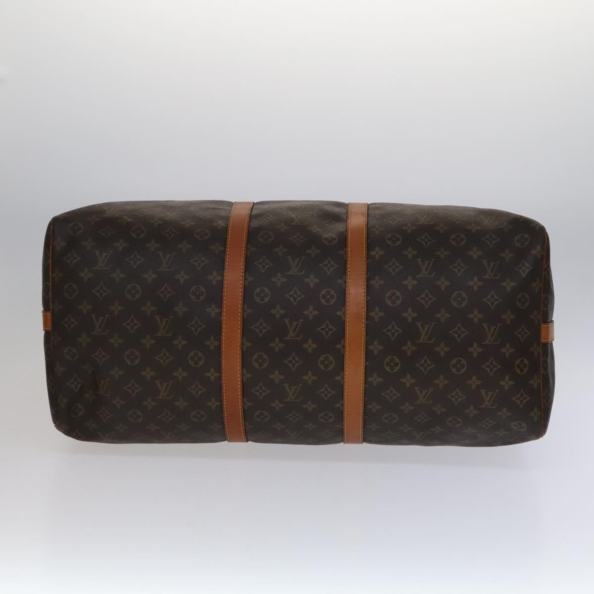 Louis Vuitton Keepall Bandouliere Bag Monogram Canvas Brown Canvas Travel Bag Bag (Pre-Owned)