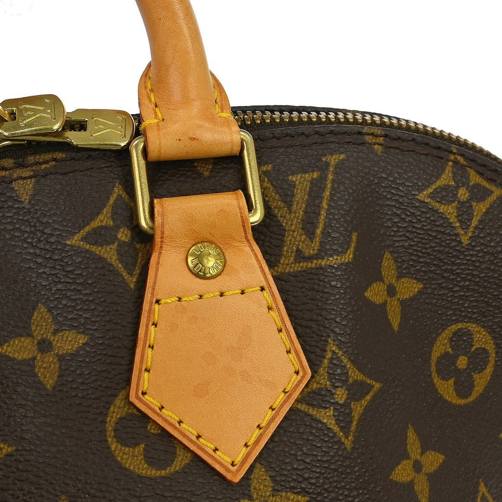 Louis Vuitton Alma Handbag Monogram Canvas Brown Canvas Handbag (Pre-Owned)