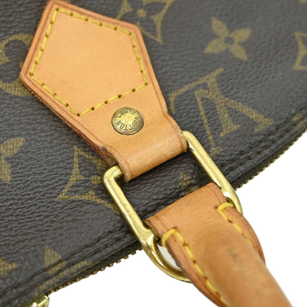 Louis Vuitton Alma Handbag Monogram Canvas Brown Canvas Handbag (Pre-Owned)