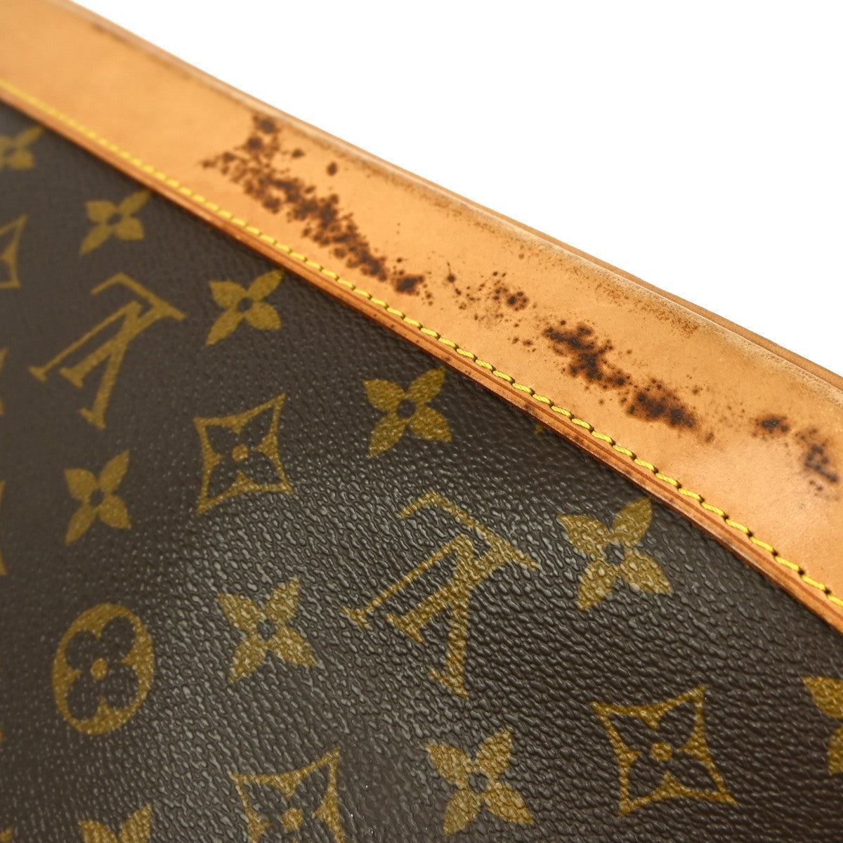 Louis Vuitton Alma Handbag Monogram Canvas Brown Canvas Handbag (Pre-Owned)