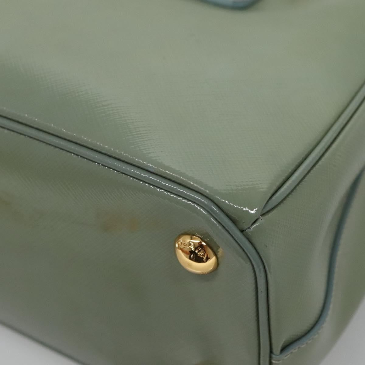 Prada Double Zip Lux Tote Saffiano Leather Gold Leather Handbag (Pre-Owned)