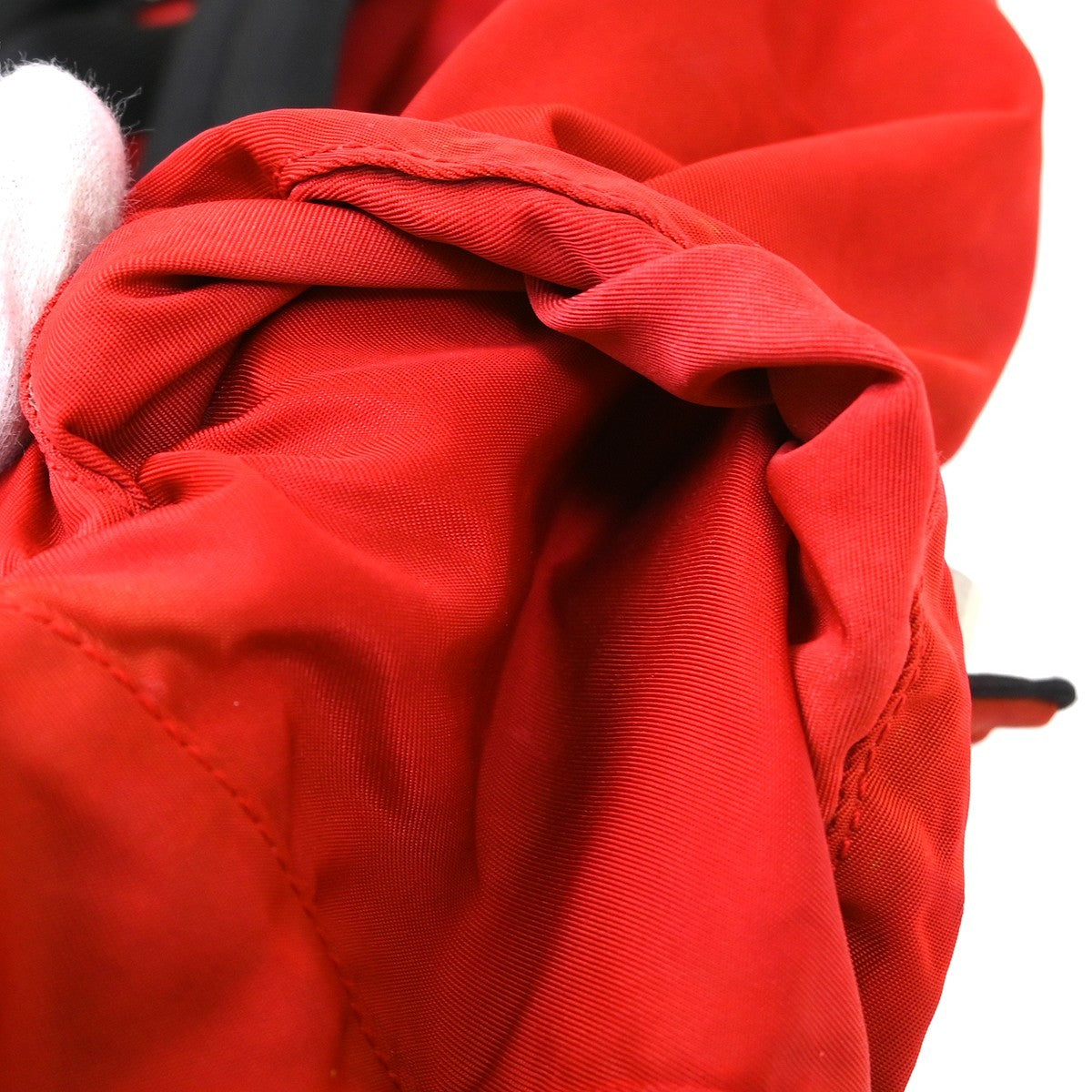 Prada Double Buckle Backpack Tessuto Red Nylon Backpack Bag (Pre-Owned)
