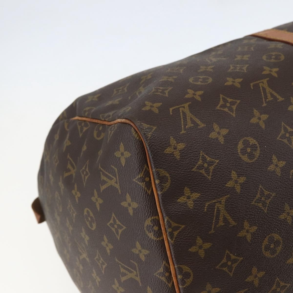 Louis Vuitton Keepall Bag Monogram Canvas Brown Canvas Travel Bag Bag (Pre-Owned)