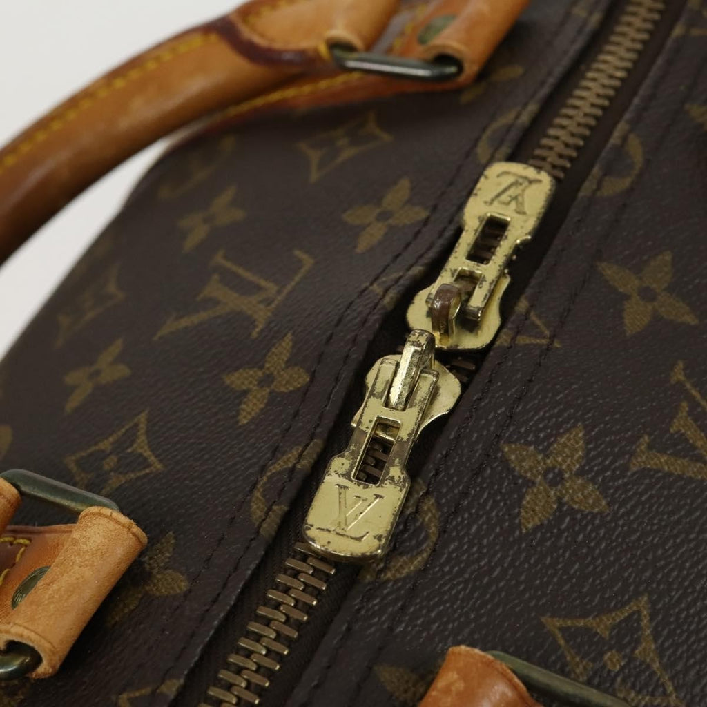 Louis Vuitton Keepall Bag Monogram Canvas Brown Canvas Travel Bag Bag (Pre-Owned)