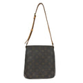 Louis Vuitton Musette Salsa Handbag Monogram Canvas Brown Canvas Shoulder Bag Bag (Pre-Owned)