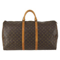 Louis Vuitton Keepall Bag Monogram Canvas Brown Canvas Travel Bag Bag (Pre-Owned)