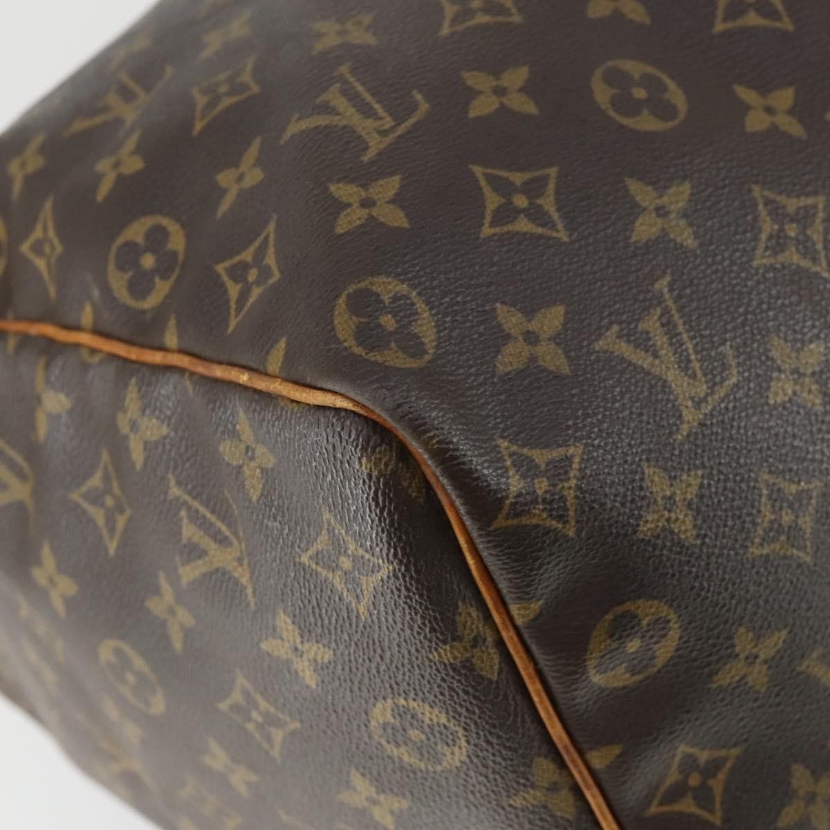 Louis Vuitton Keepall Bag Monogram Canvas Brown Canvas Travel Bag Bag (Pre-Owned)