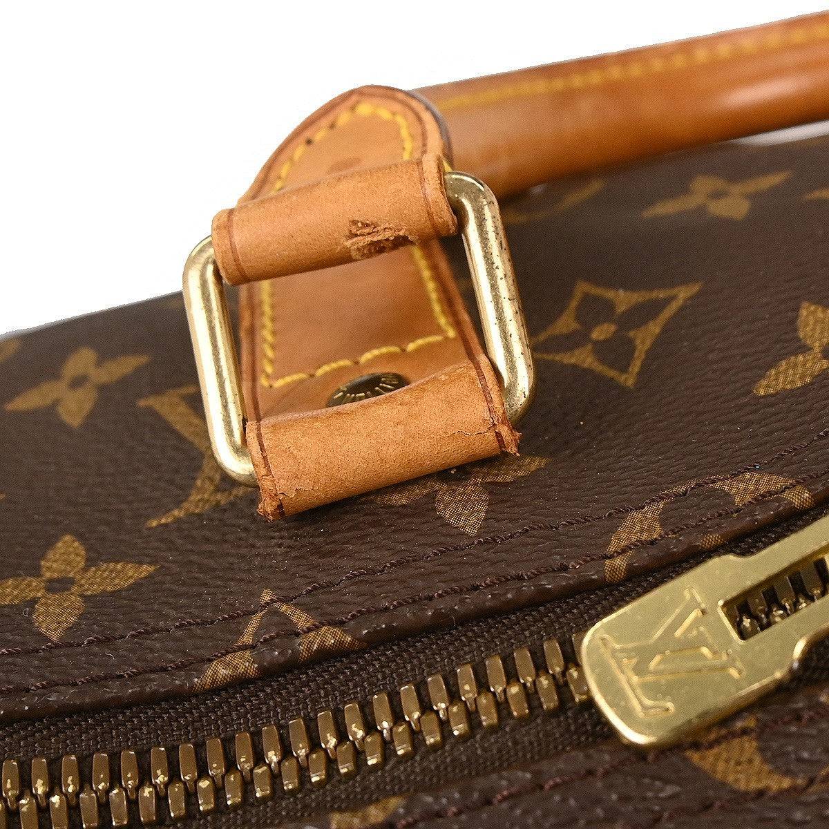 Louis Vuitton Keepall Bag Monogram Canvas Brown Canvas Travel Bag Bag (Pre-Owned)