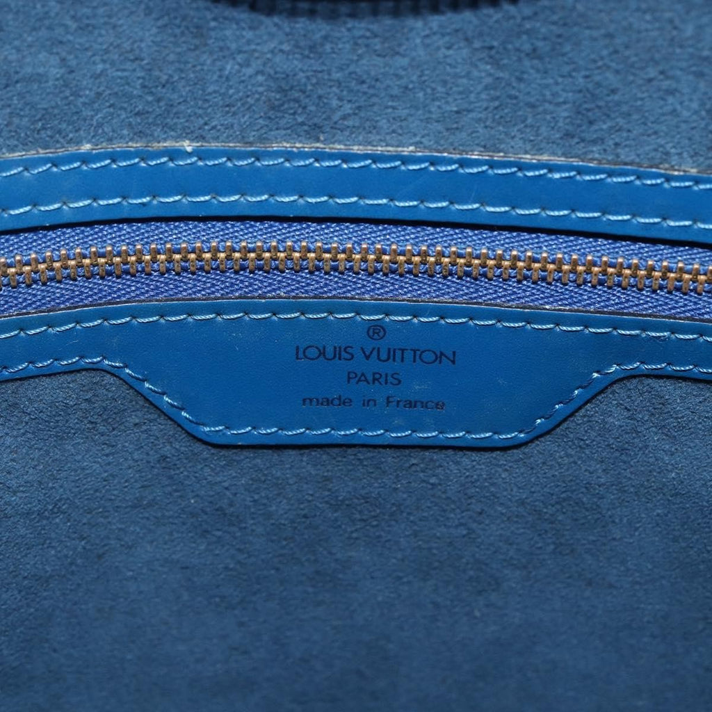 Louis Vuitton Saint Jacques Handbag Epi Leather Blue Leather Shoulder Bag Bag (Pre-Owned)