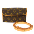 Louis Vuitton Florentine Waist Bag Monogram Canvas Brown Canvas Clutche & Pouche Bag (Pre-Owned)