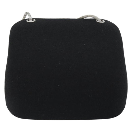 Chanel Millennium Shoulder Bag Jersey Black Cotton Shoulder Bag Bag (Pre-Owned)