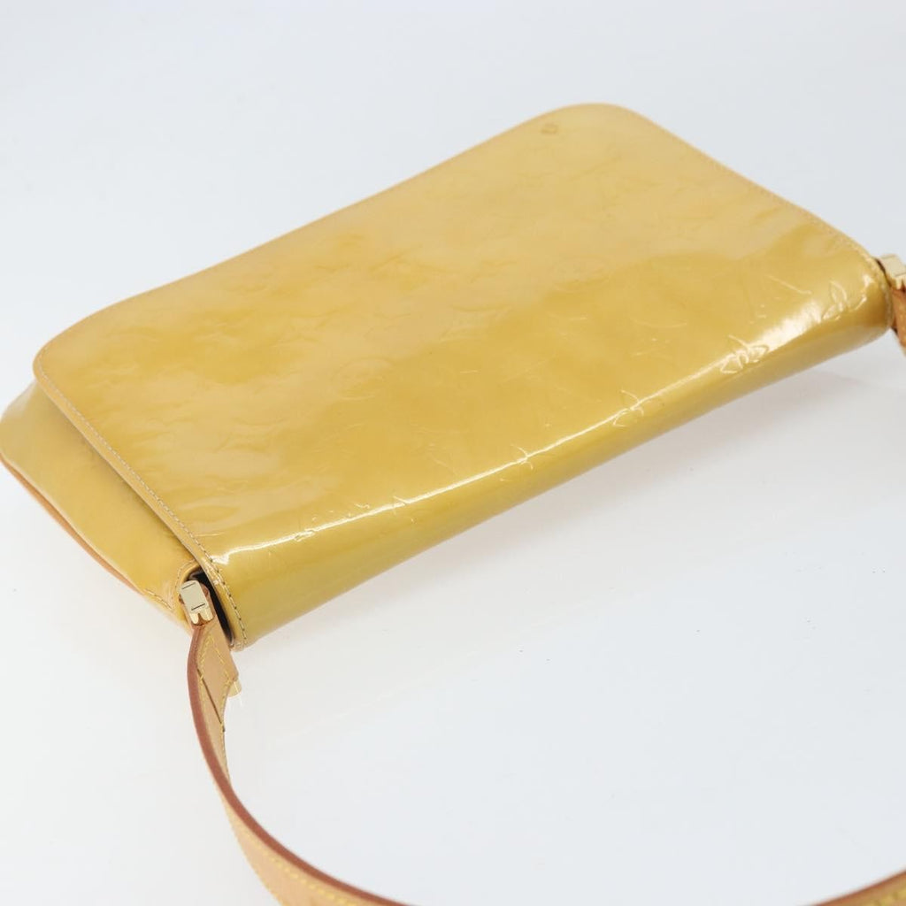 Louis Vuitton Thompson Street Handbag Monogram Vernis Beige Patent_Leather Shoulder Bag Bag (Pre-Owned)