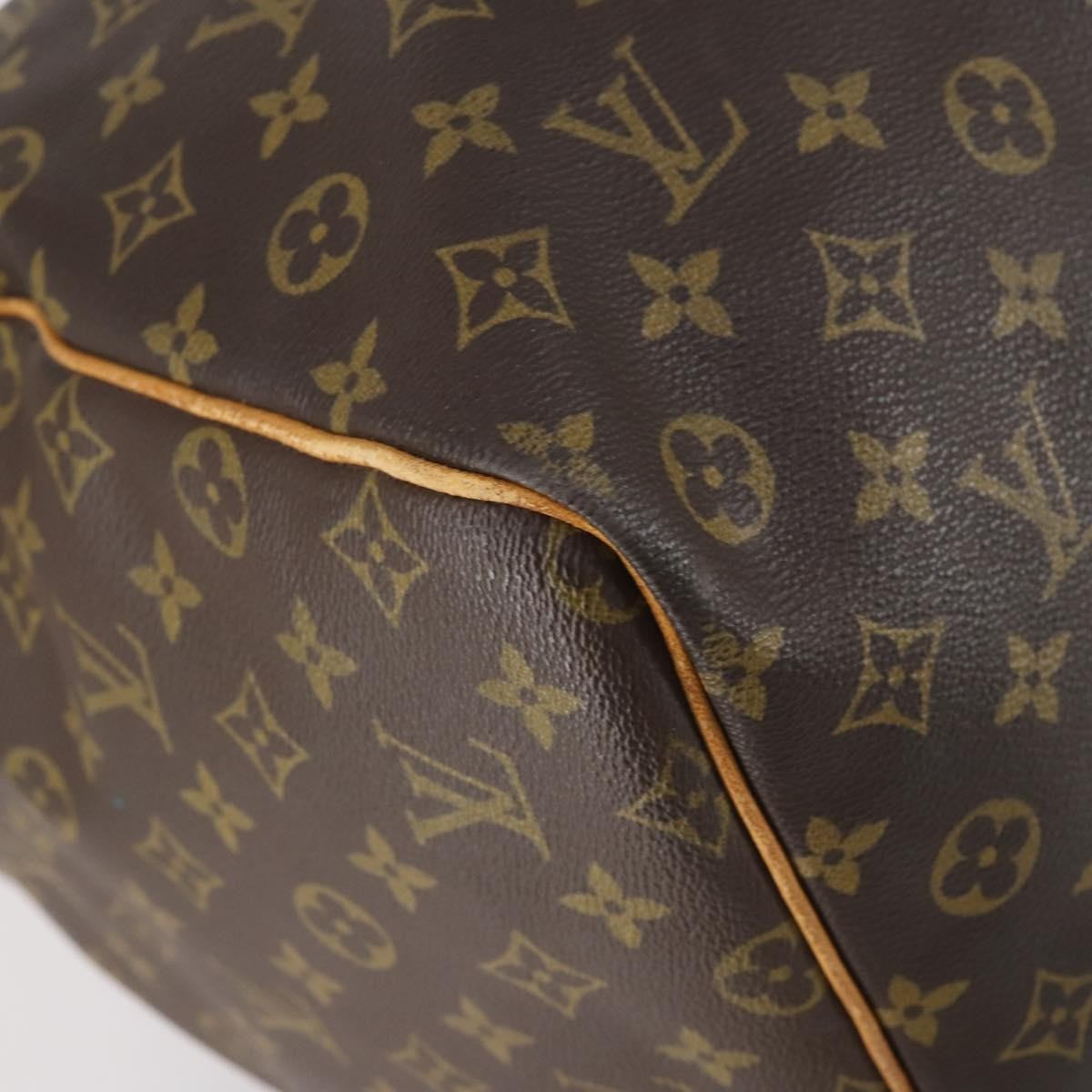 Louis Vuitton Keepall Bag Monogram Canvas Brown Canvas Travel Bag Bag (Pre-Owned)