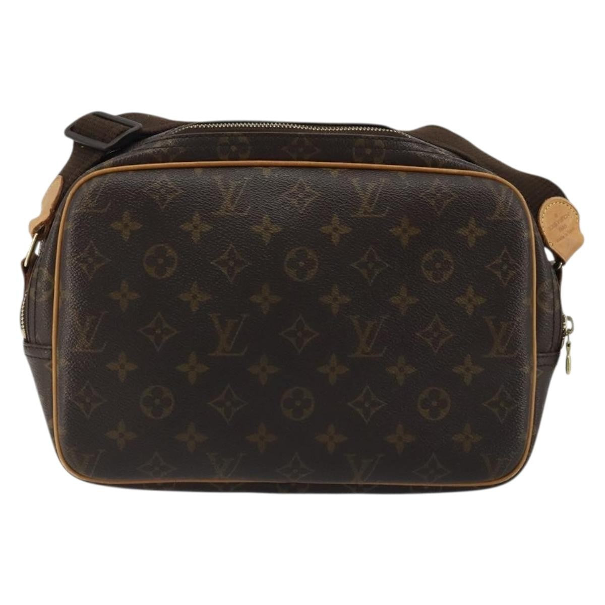 Louis Vuitton Reporter Bag Monogram Canvas Brown Canvas Shoulder Bag Bag (Pre-Owned)