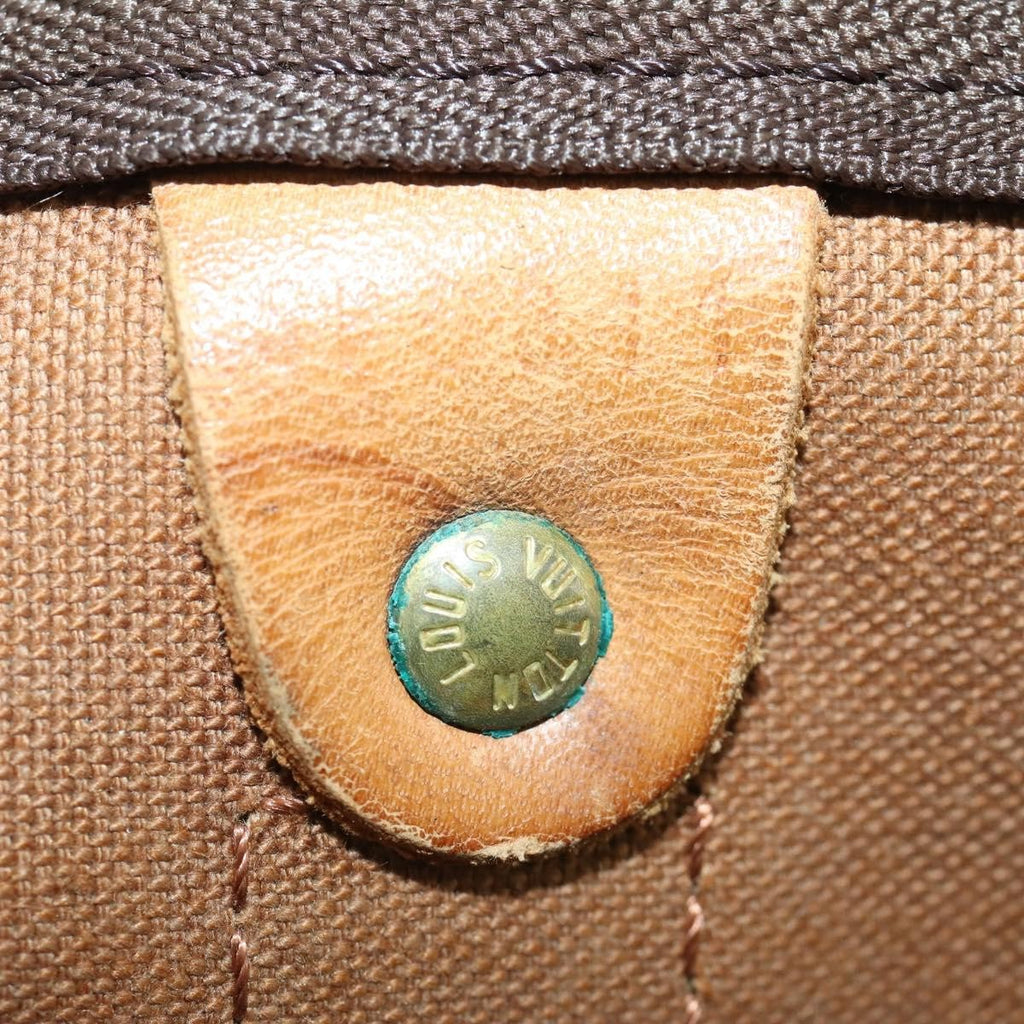 Louis Vuitton Keepall Bag Monogram Canvas Brown Canvas Travel Bag Bag (Pre-Owned)