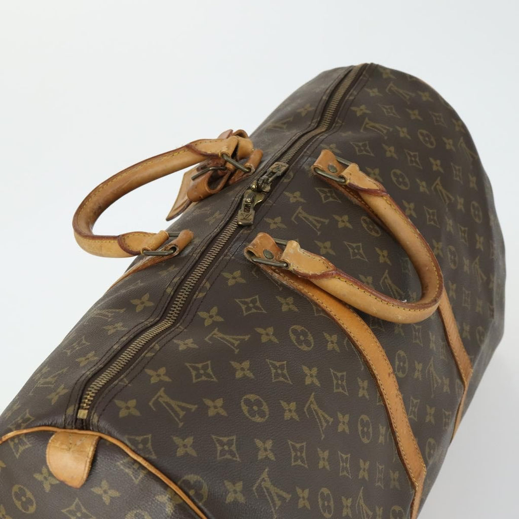 Louis Vuitton Keepall Bag Monogram Canvas Brown Canvas Travel Bag Bag (Pre-Owned)