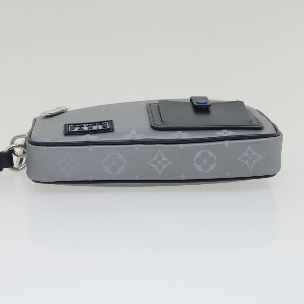 Louis Vuitton Alpha Clutch Limited Edition Monogram Satellite Canvas Silver Nylon Clutche & Pouche Bag (Pre-Owned)