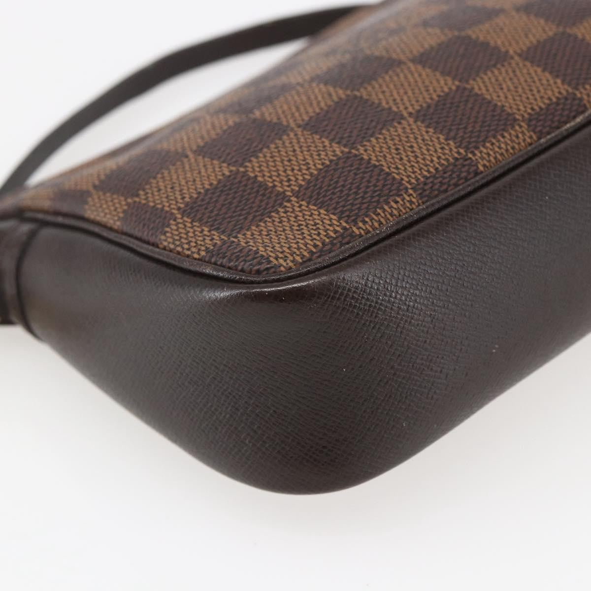 Louis Vuitton Trousse Make Up Bag Damier Brown Canvas Clutche & Pouche Bag (Pre-Owned)