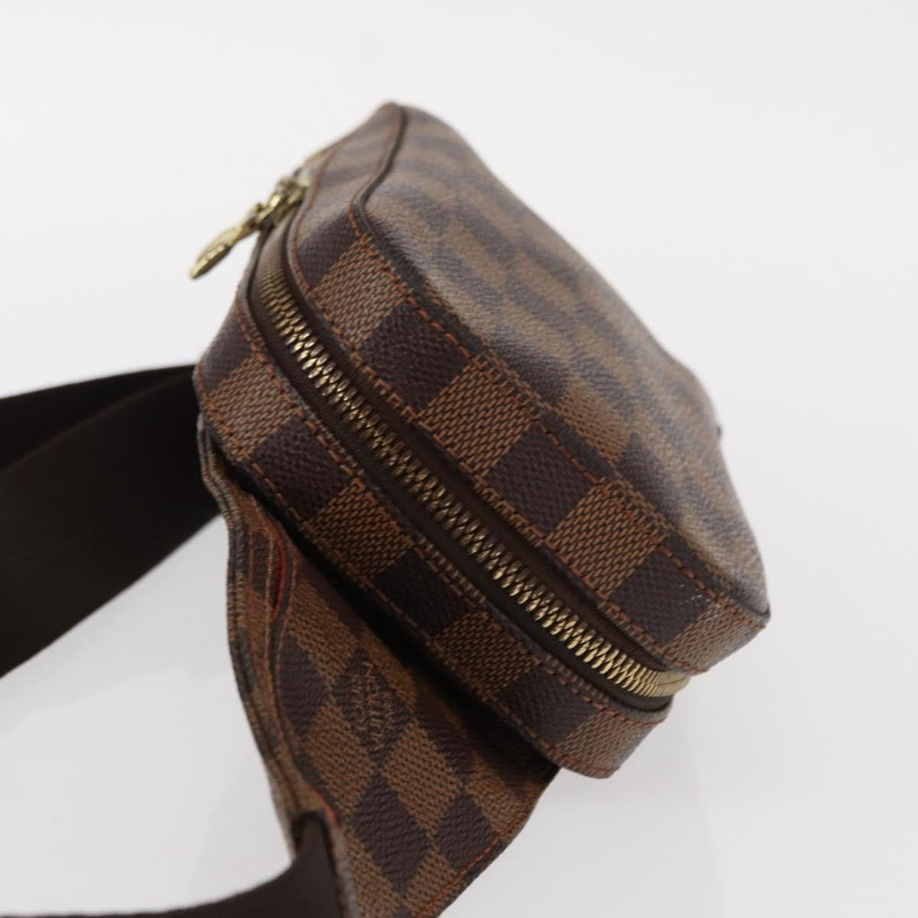 Louis Vuitton Geronimos Waist Bag Damier Brown Canvas Shoulder Bag Bag (Pre-Owned)