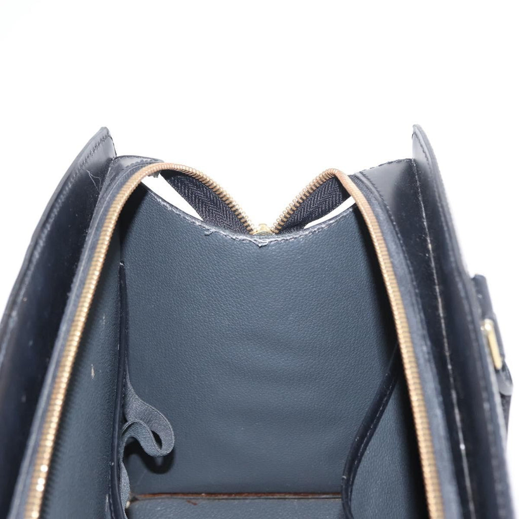 Louis Vuitton Riviera Handbag Epi Leather Black Leather Handbag (Pre-Owned)