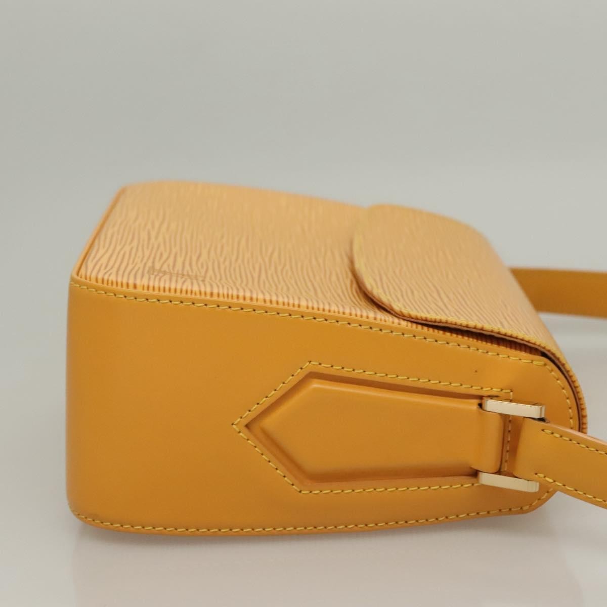 Louis Vuitton Buci Handbag Epi Leather Yellow Leather Shoulder Bag Bag (Pre-Owned)