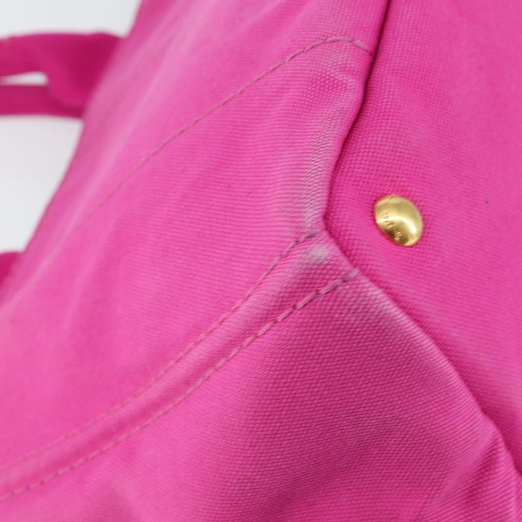 Prada Canapa Tote Canvas Pink Canvas Tote Bag Bag (Pre-Owned)