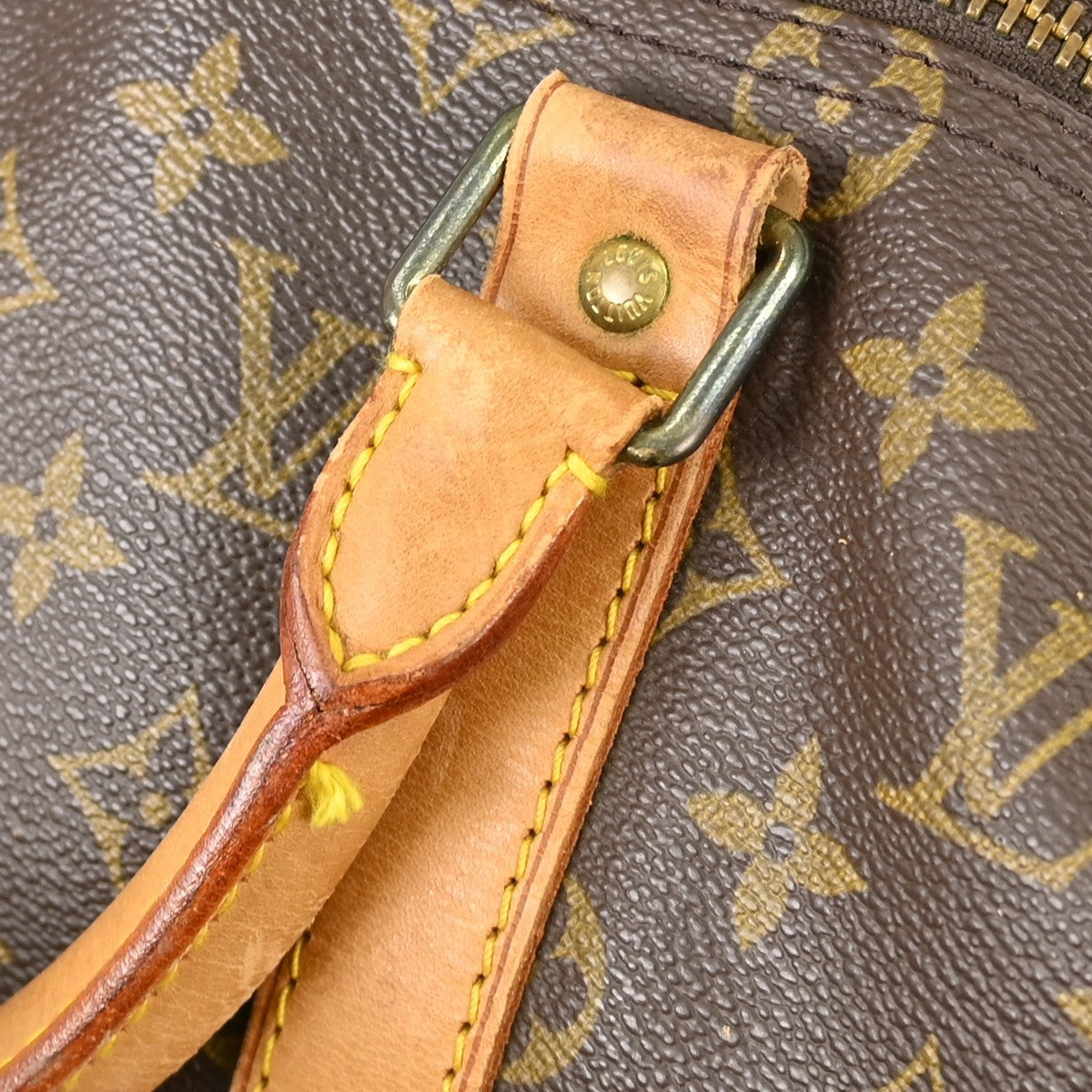 Louis Vuitton Keepall Bag Monogram Canvas Brown Canvas Travel Bag Bag (Pre-Owned)