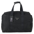Prada Convertible Weekender Bag Tessuto Black Nylon Travel Bag Bag (Pre-Owned)