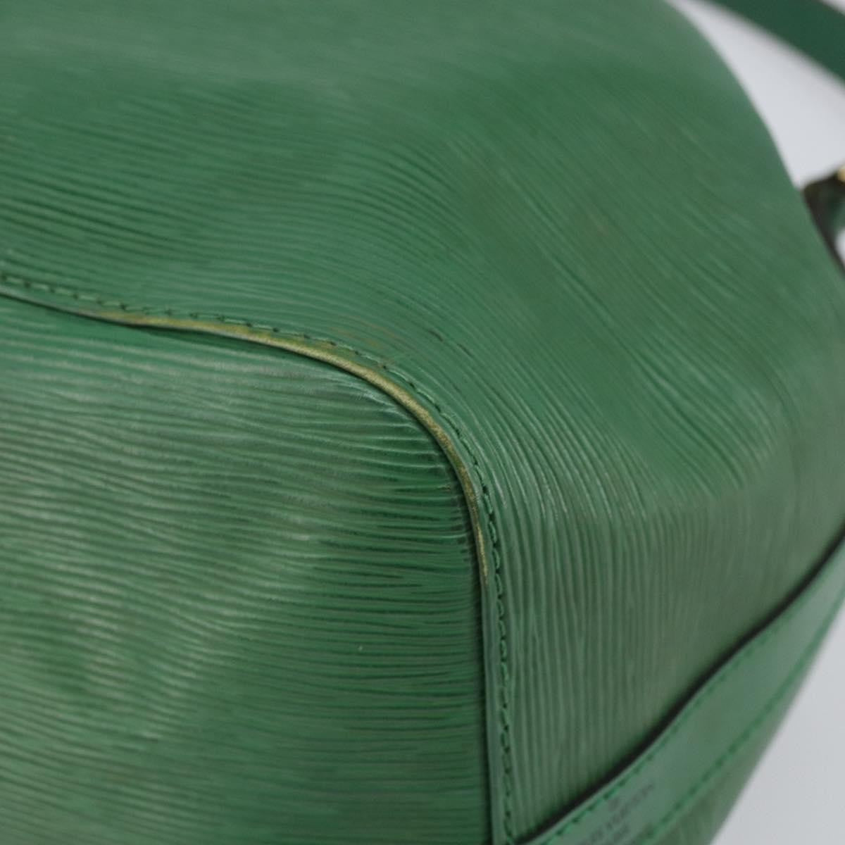 Louis Vuitton Petit Noe Handbag Epi Leather Green Leather Shoulder Bag Bag (Pre-Owned)