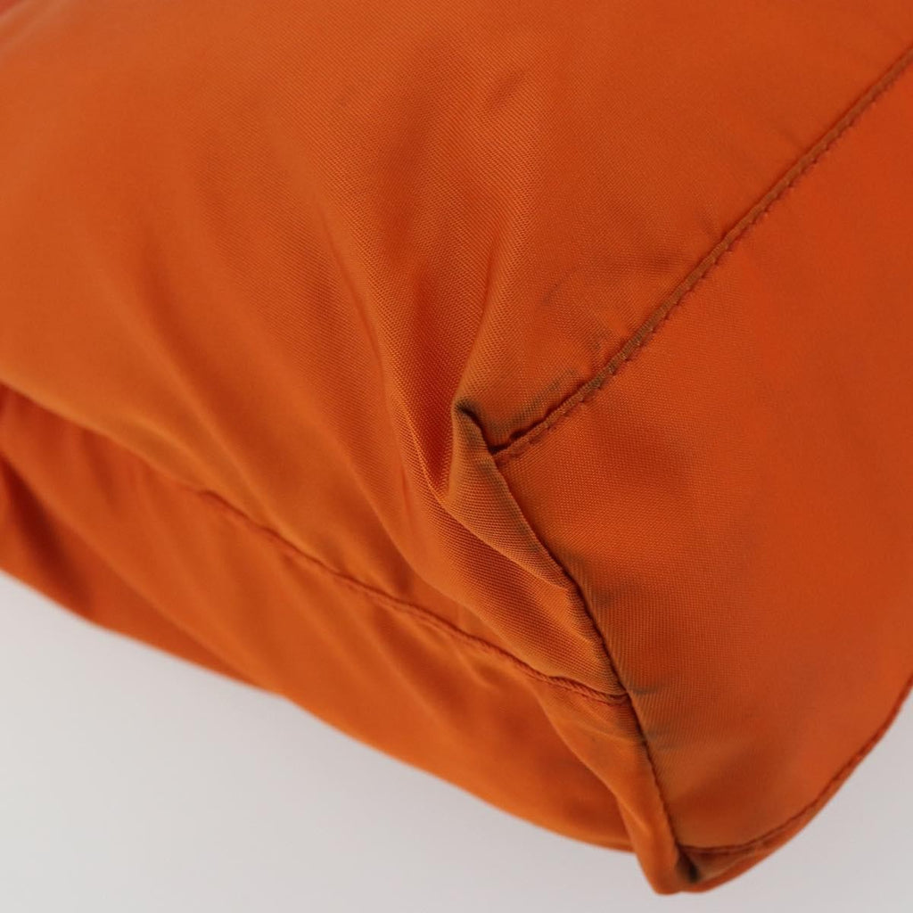 Prada Vintage Tote Tessuto Orange Nylon Tote Bag Bag (Pre-Owned)