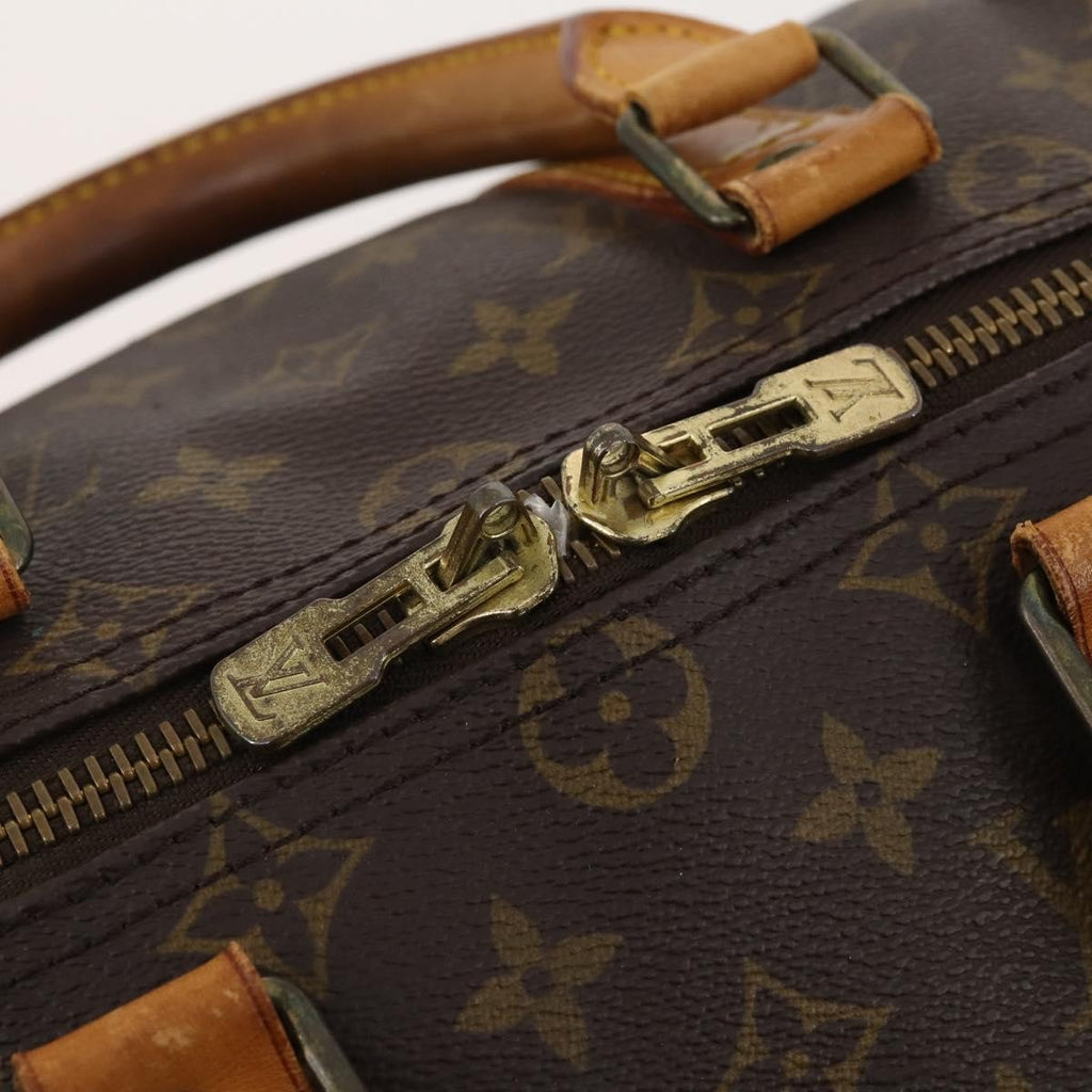 Louis Vuitton Keepall Bag Monogram Canvas Brown Canvas Travel Bag Bag (Pre-Owned)