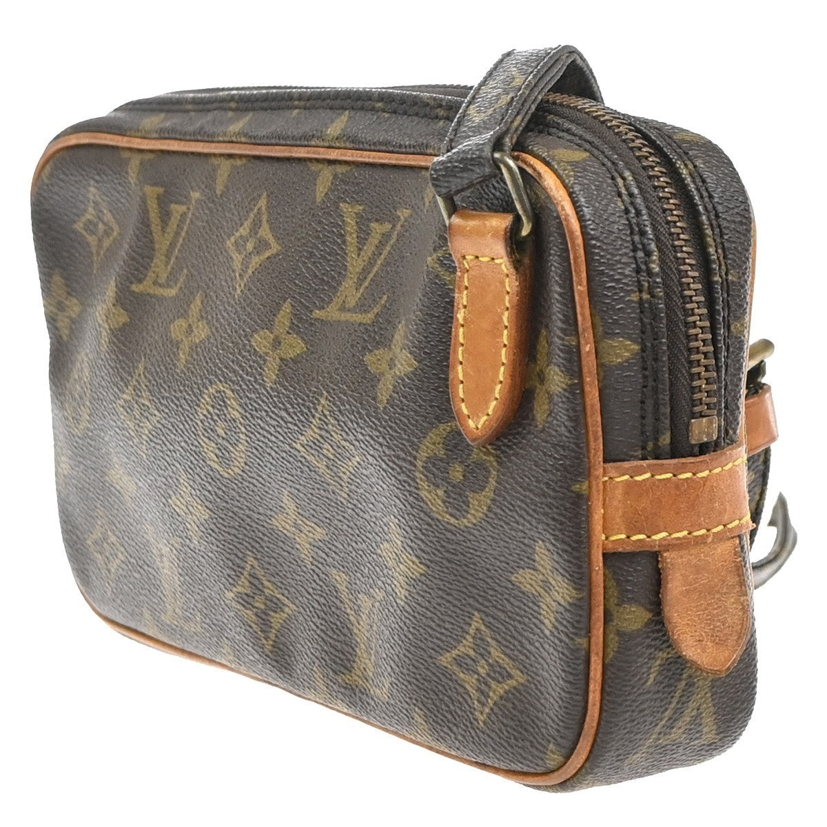 Louis Vuitton Pochette Marly Bandouliere Bag Monogram Canvas Brown Canvas Shoulder Bag Bag (Pre-Owned)