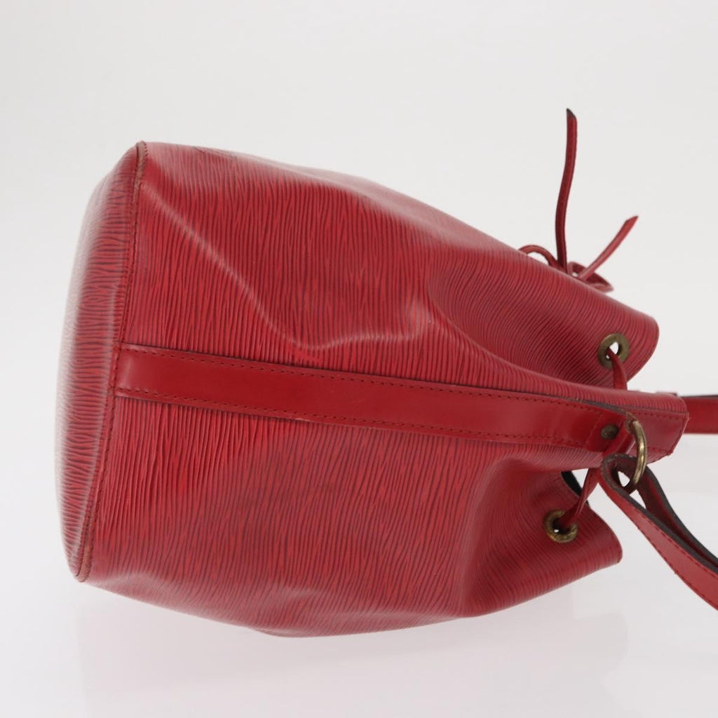 Louis Vuitton Petit Noe Handbag Epi Leather Red Leather Shoulder Bag Bag (Pre-Owned)